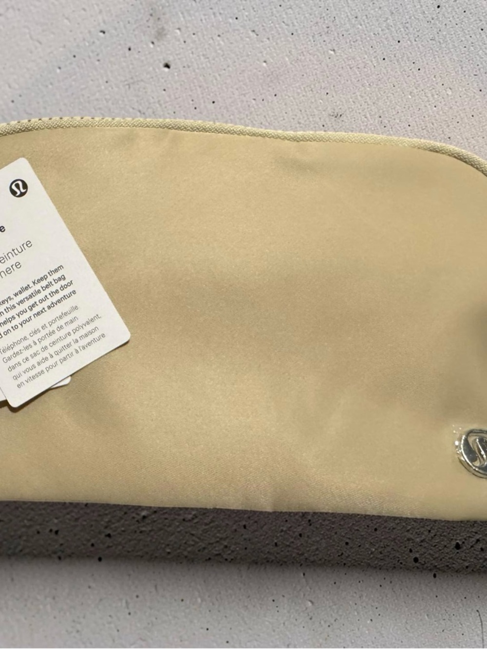 Lululemon Beige belt bag also